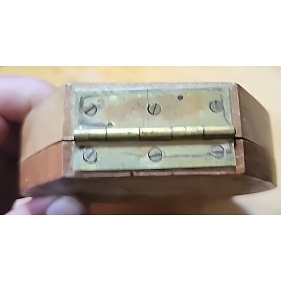 Vintage Hand Painted Woodpecker Wood Ware Rooster Box Japan Folk Art Farmhouse - Picture 8 of 16